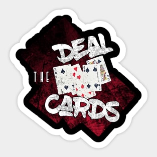 Deal the cards - show your hand in poker Sticker